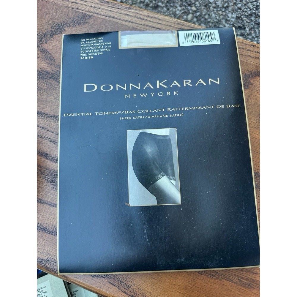 Donna‎ Karan Sheer Satin Pantyhose DK Palomino Medium